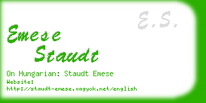emese staudt business card